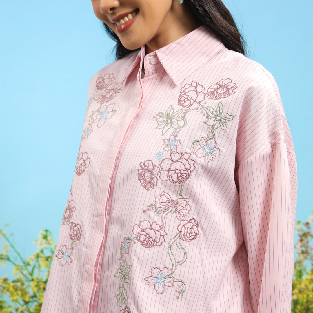 Leanne Pink Top