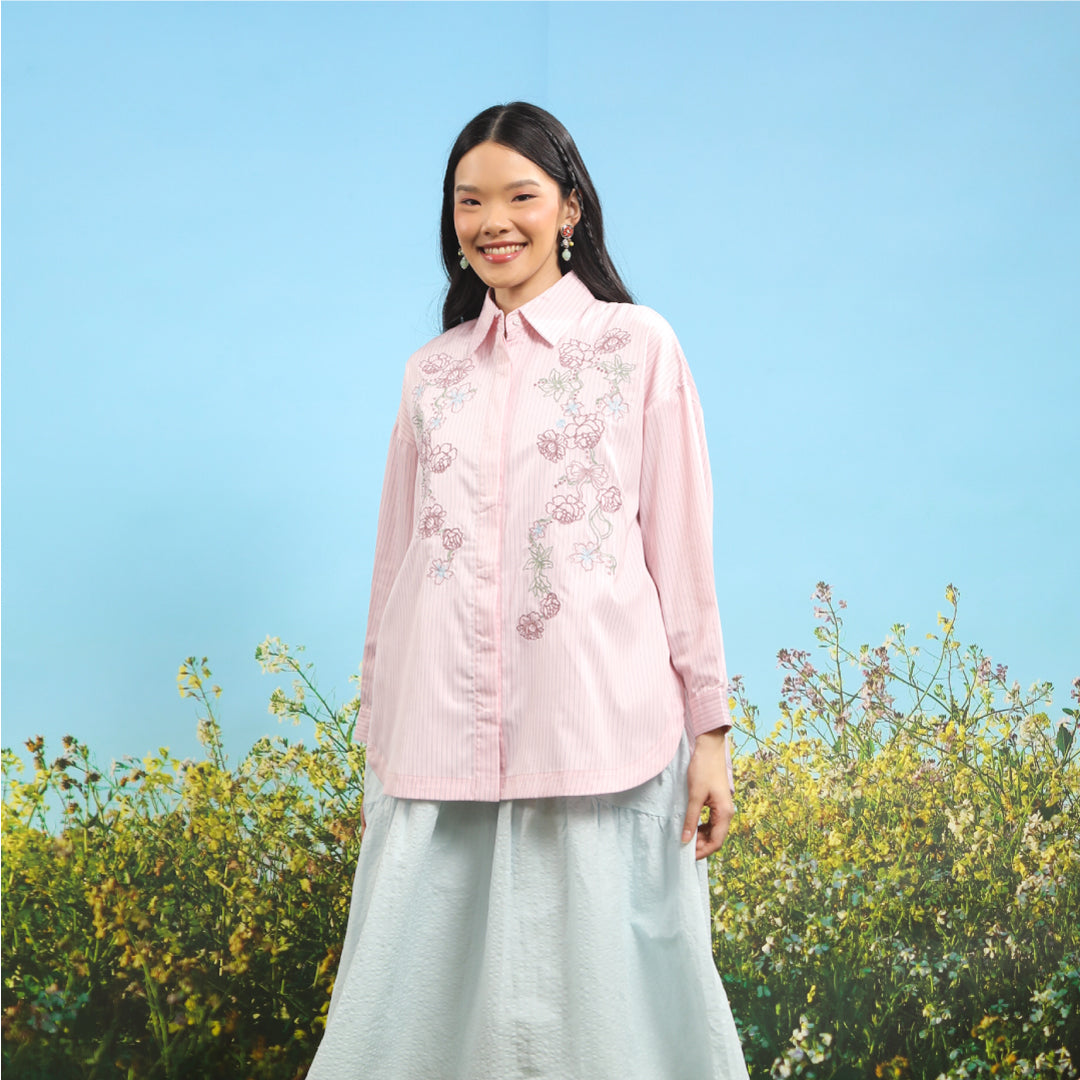 Leanne Pink Top