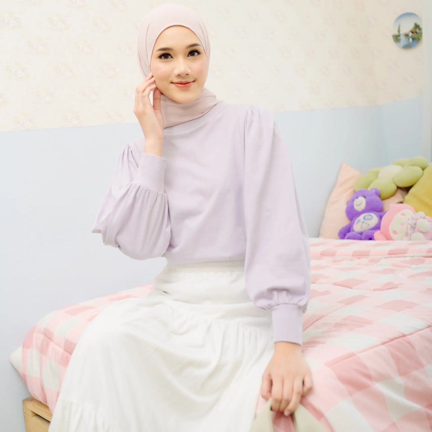 Uzma Lilac Tops | HijabChic