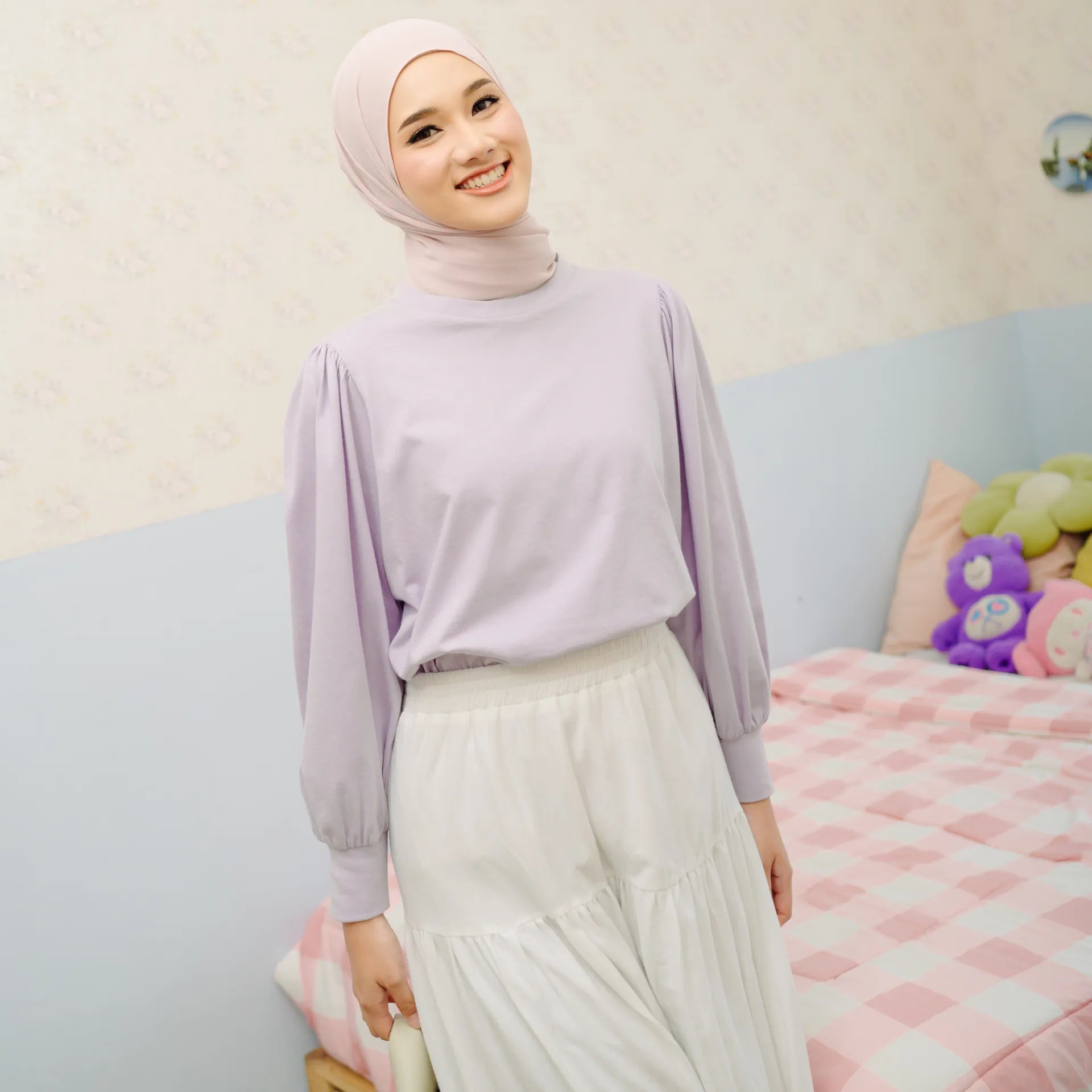 Uzma Lilac Tops | HijabChic