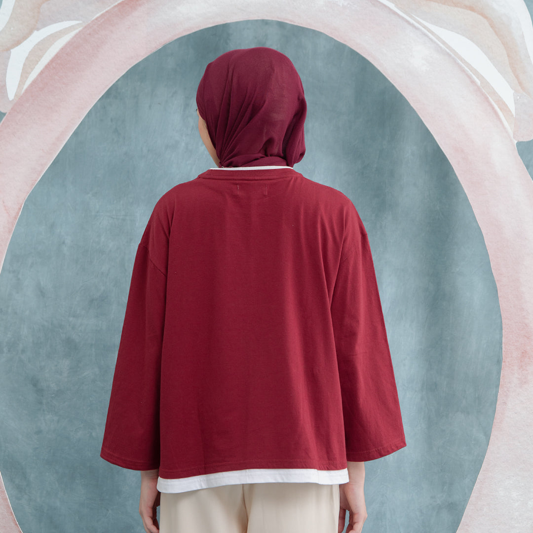 Rora Maroon Top