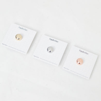 Magnetic Hijab Pins - Round Glossy