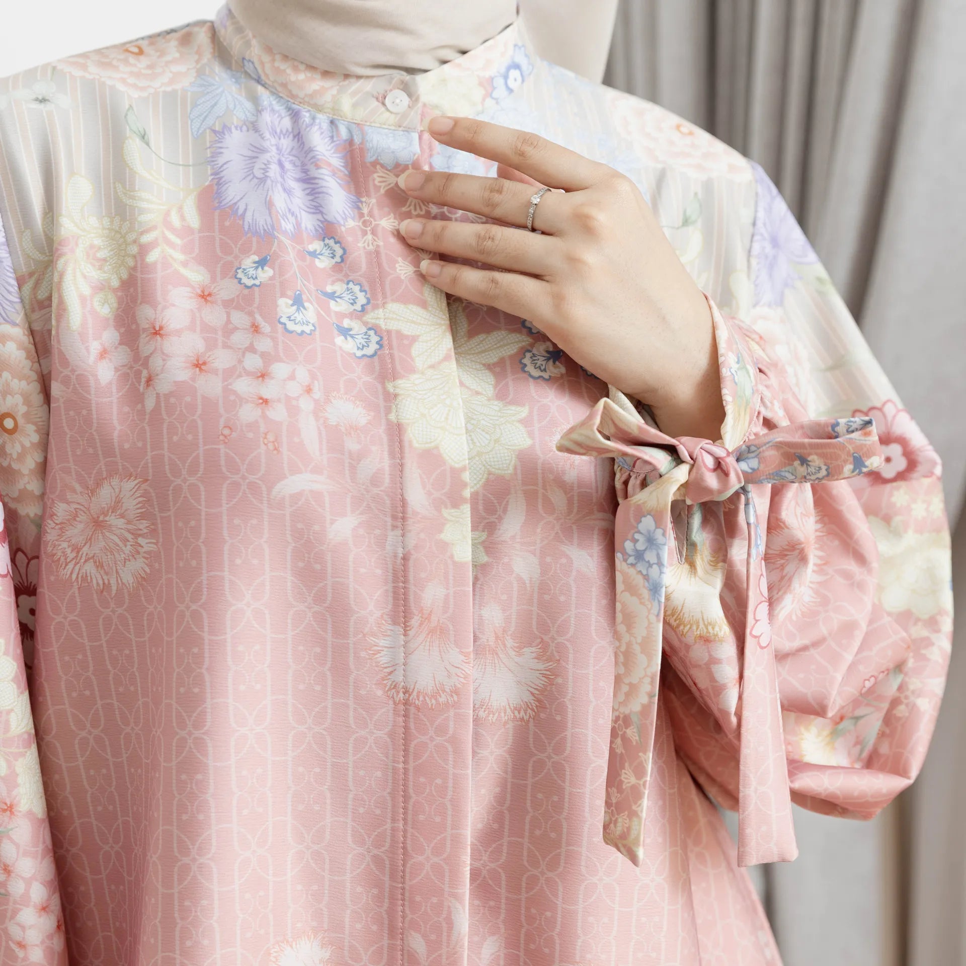 Makayla Dusty Peach Clothing Set (HijabChic x Tiqasya)