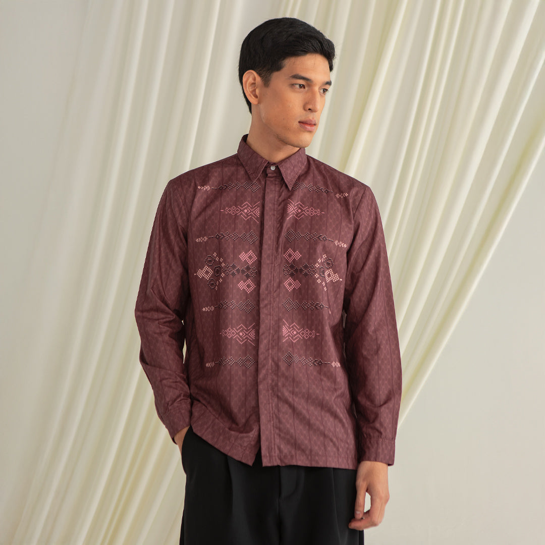 Bundling Homecoming Couple Malik Koko Maroon + Rosela Dress Rosewood