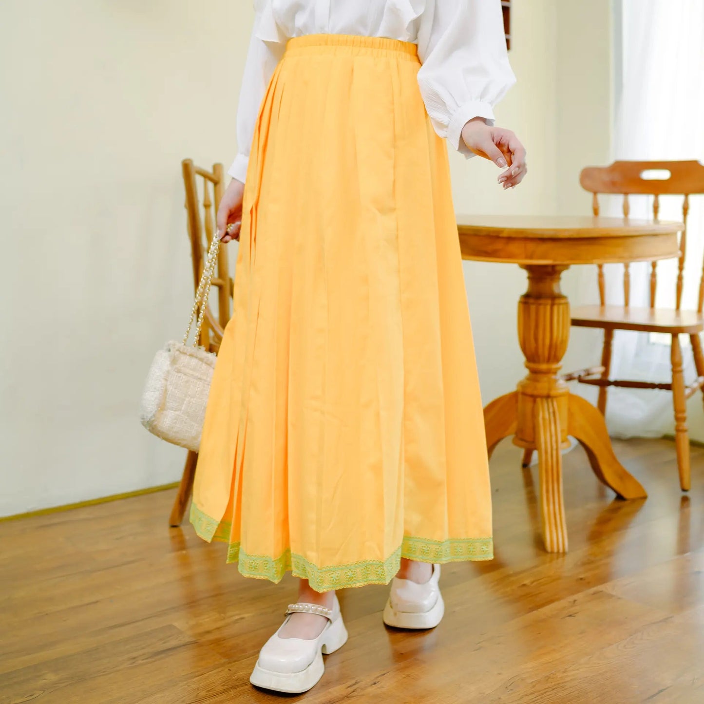 Mango Yellow Skirt | HijabChic