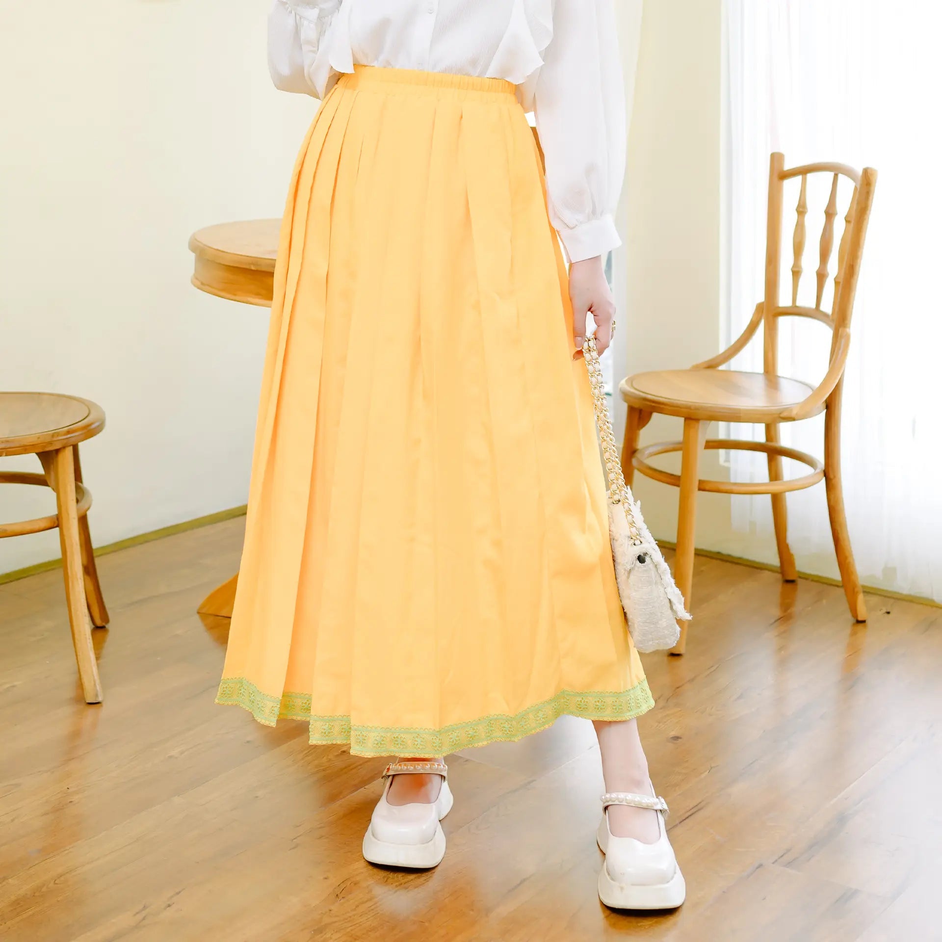 Mango Yellow Skirt | HijabChic