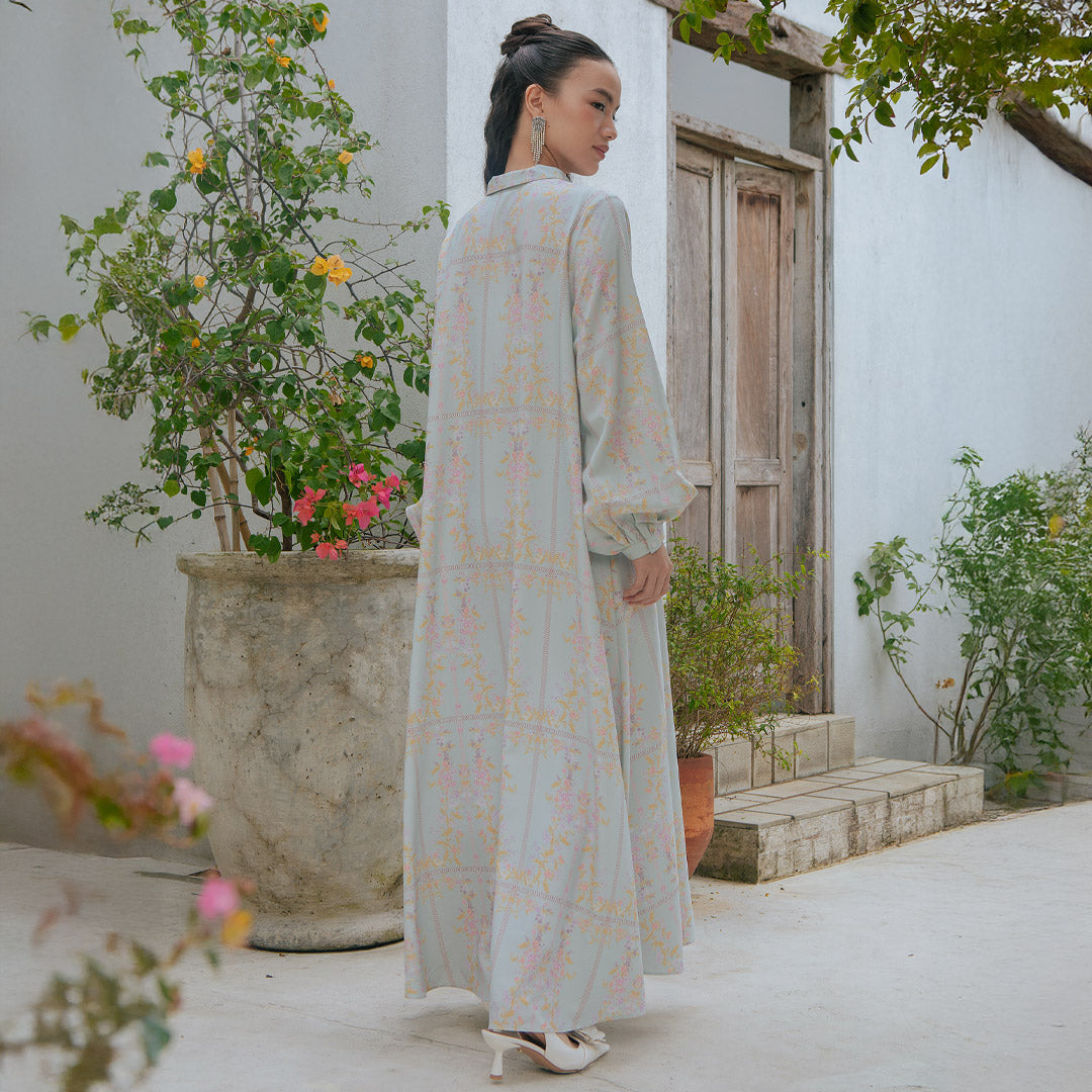 Melvena Dress Mist Blue