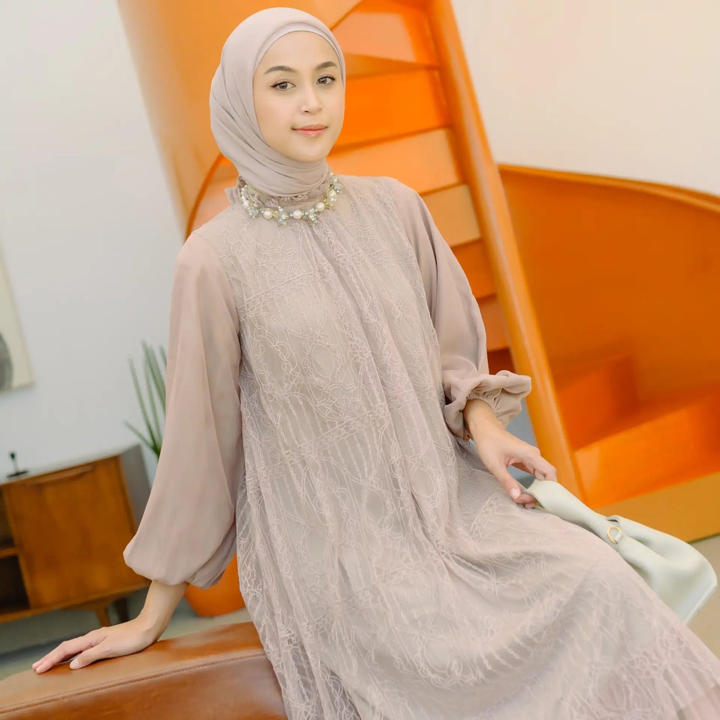 Syahira Mocca Dress  hijabchic dress 2