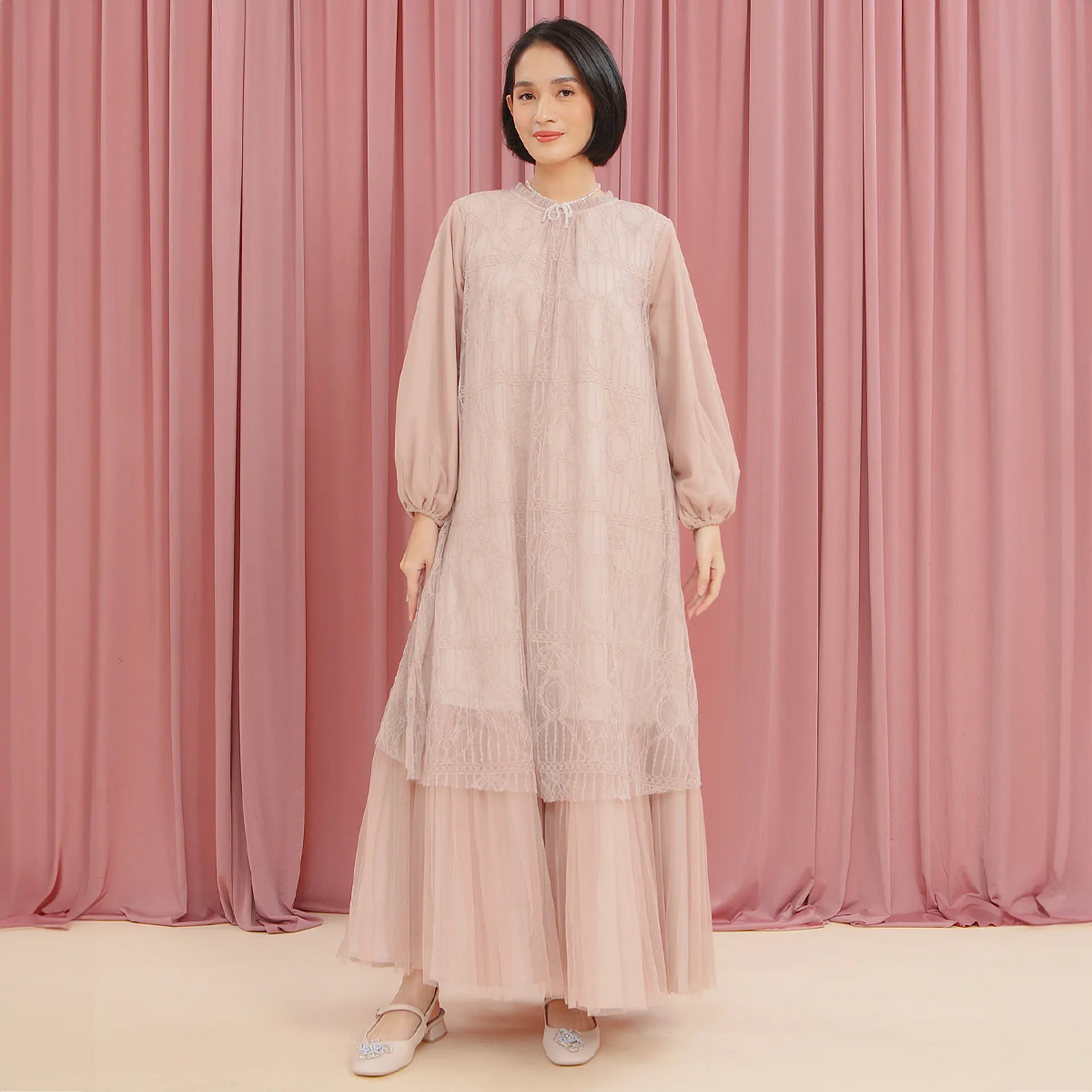 Syahira Mocca Dress (Pre-Order)