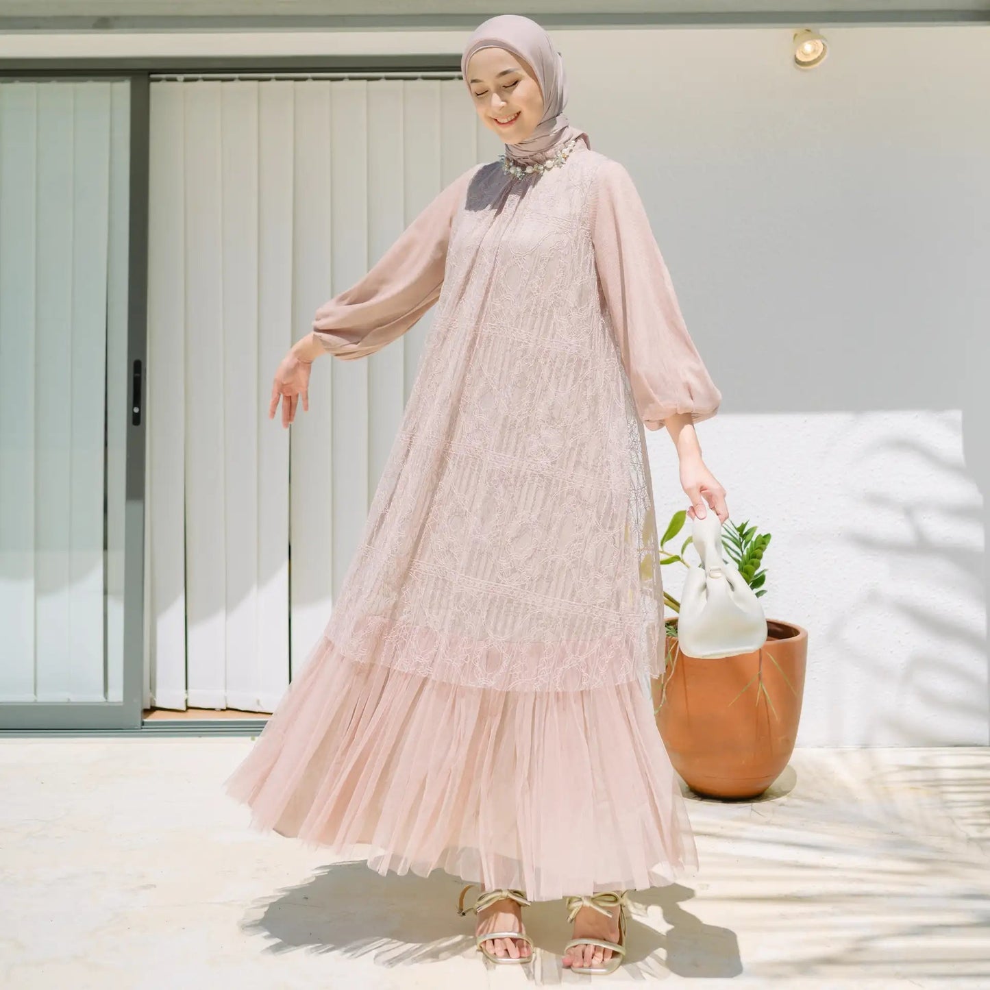 Syahira Mocca Dress  hijabchic dress 1