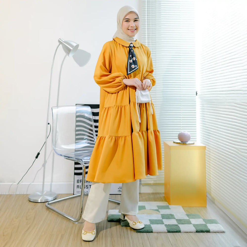 HijabChic Cassandra Mustard Tunic | HijabChic
