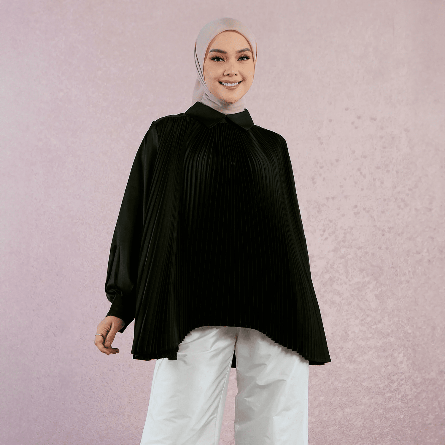 Nara Pleats Top (HijabChic x Tiqasya) | HijabChic