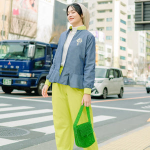 Nara Blue Denim Outerwear | HijabChic
