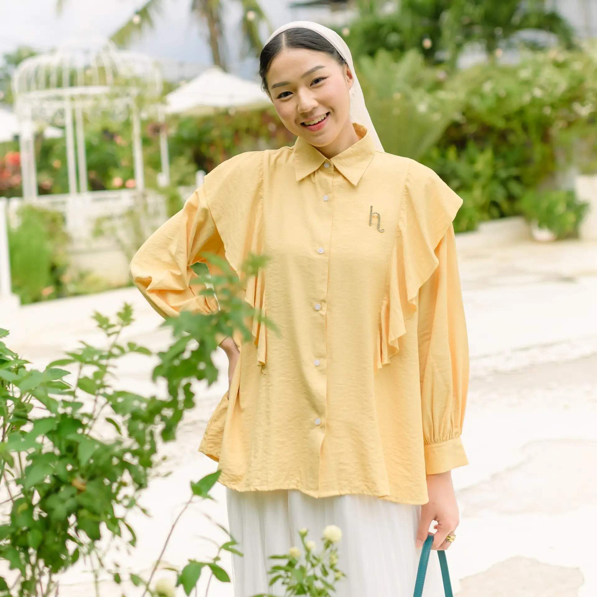 navisha honey top hijabchic kemeja kuning 4