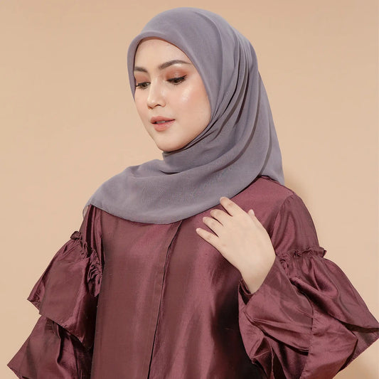 nura scarf orchid hijabchic kerudung segi empat