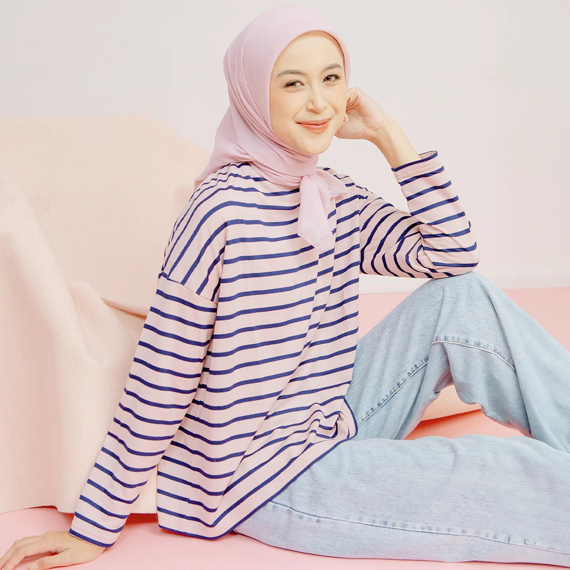 Ulyani Pink Stripe Top