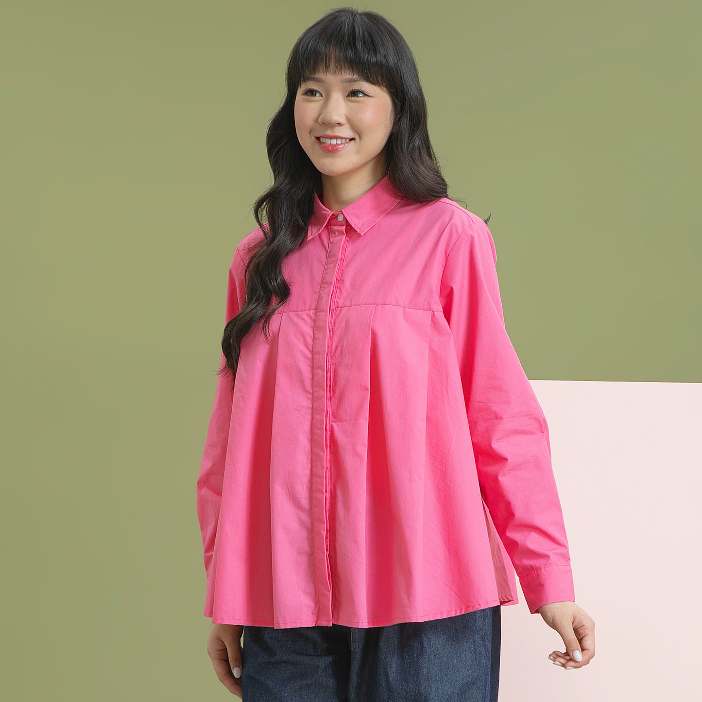 Kanaya Top - Kemeja Basic Katun Polos