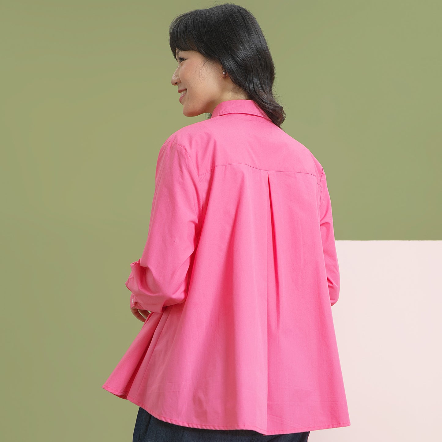 Kanaya Top - Kemeja Basic Katun Polos