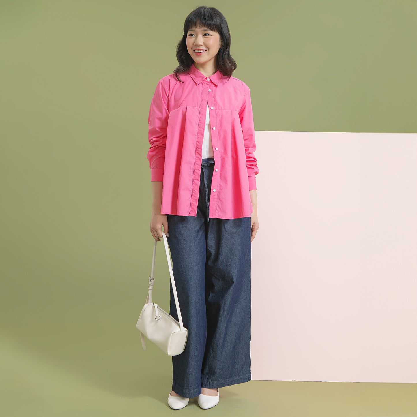 Kanaya Top - Kemeja Basic Katun Polos