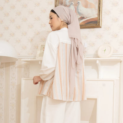 Prisha Stripe Peach Top