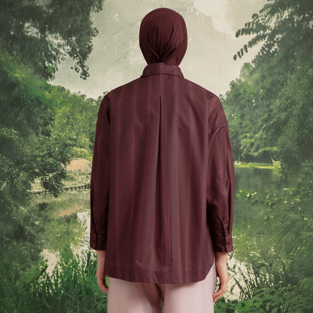 Rachelle Maroon Top