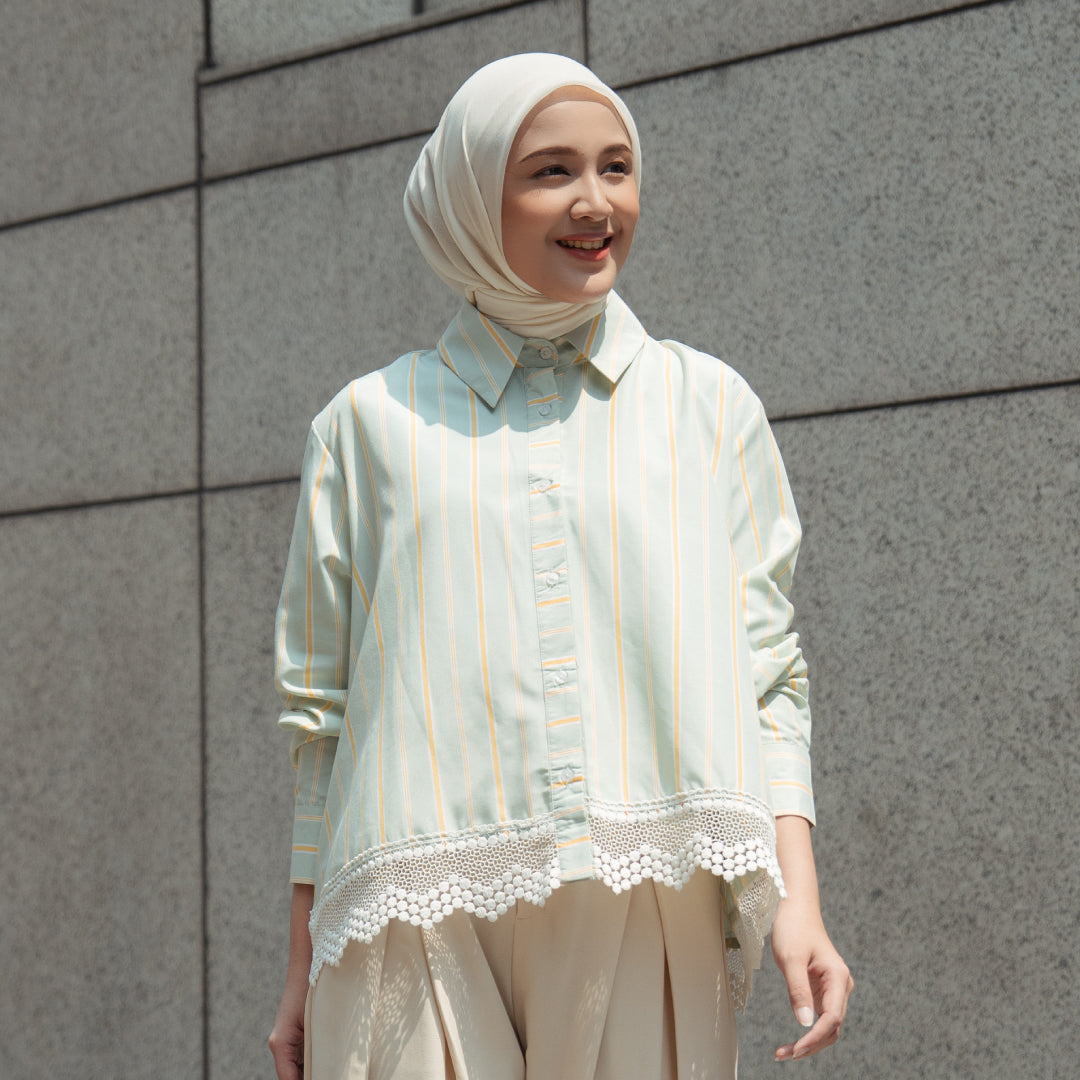 Roselly Pastel Green Top