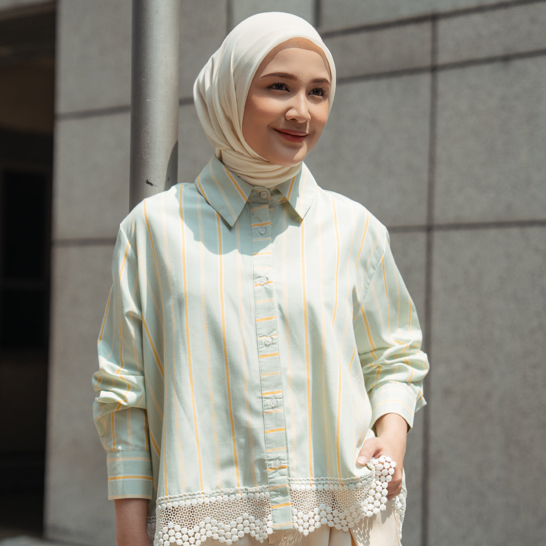 Roselly Pastel Green Top