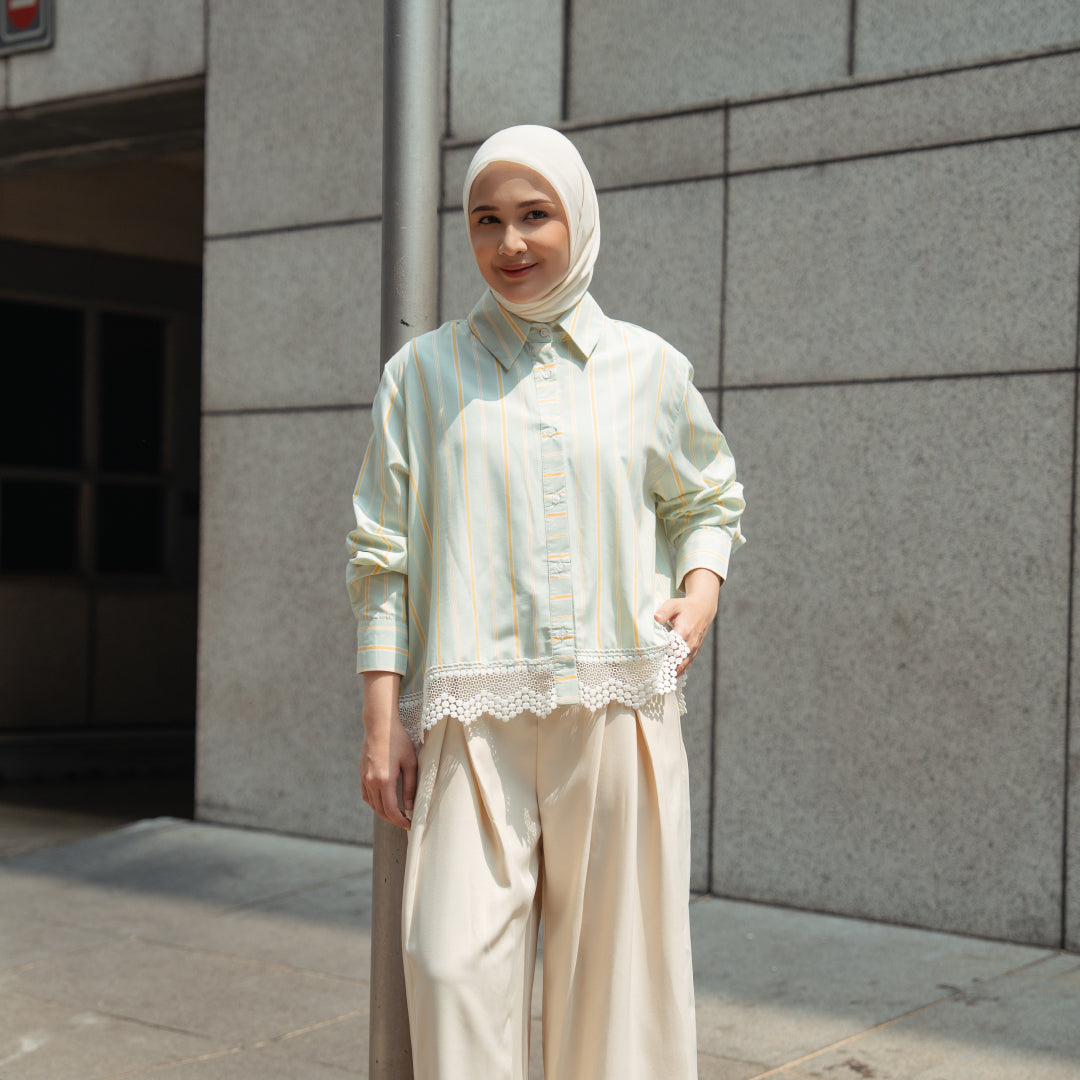 Roselly Pastel Green Top