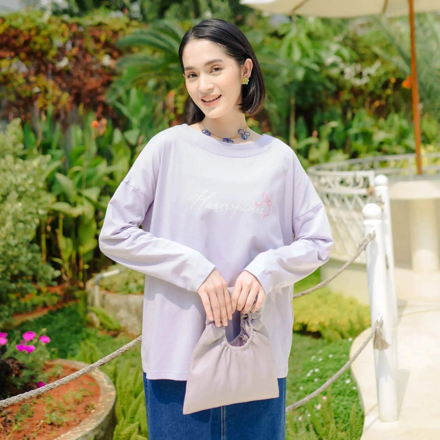 raquel lilac top hijabchic atasan blouse 1