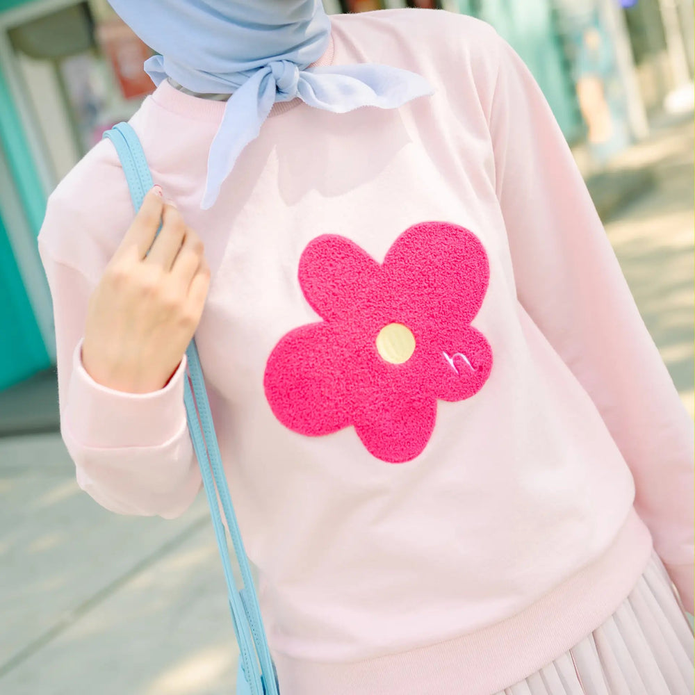 Raline Rose Pink Sweater Tops (HijabChic Pink X Rania) | HijabChic