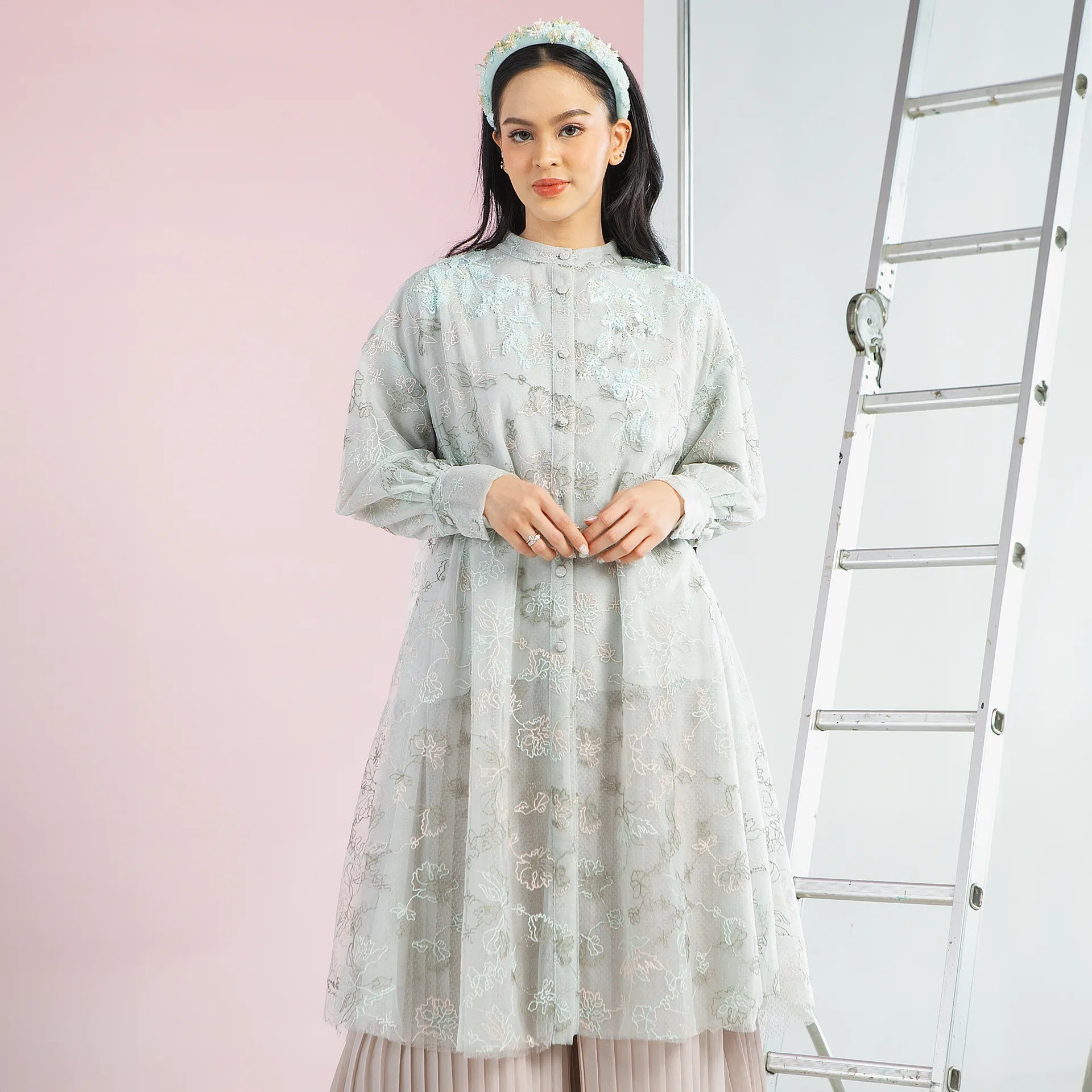 Sachie Mint Tunic | HijabChic