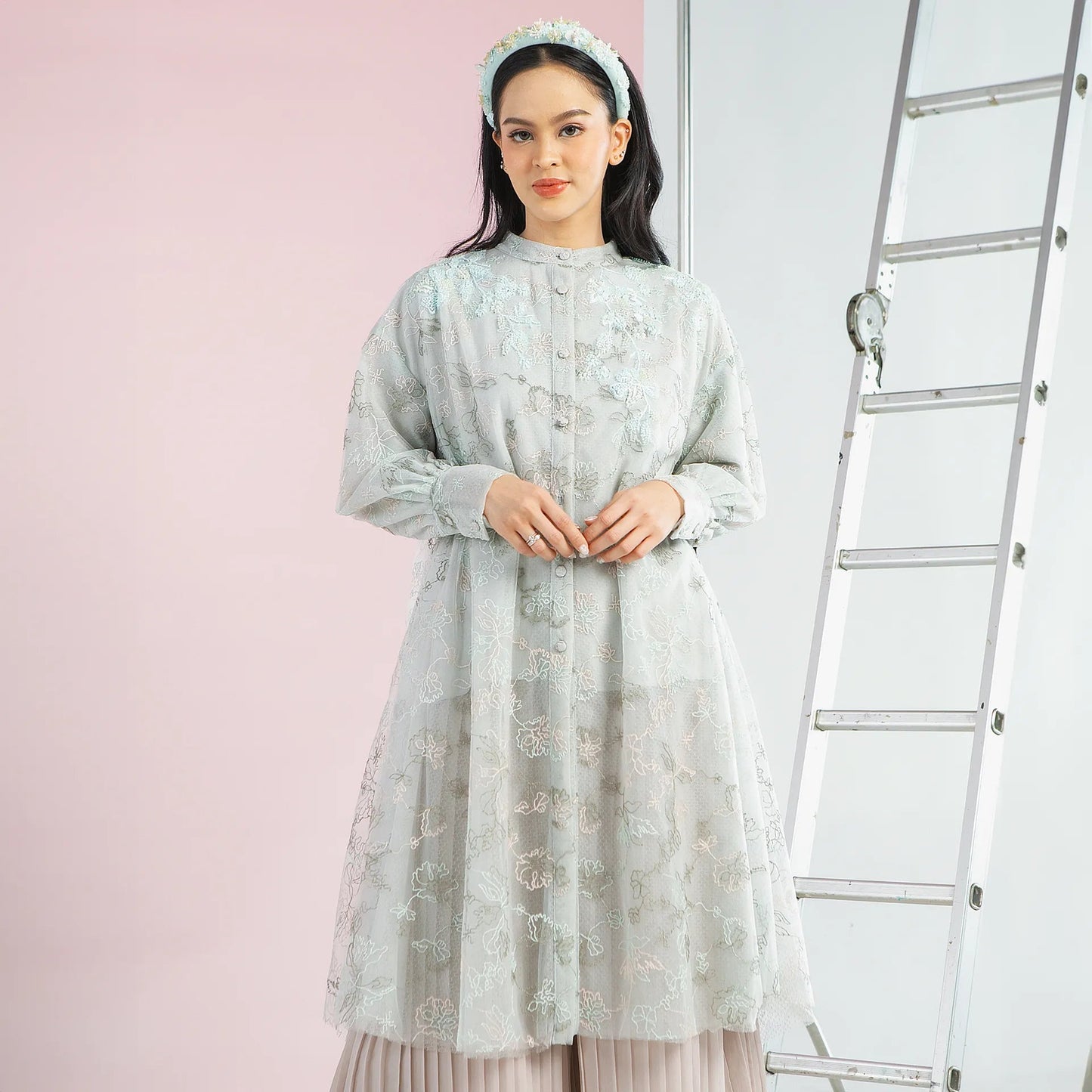 Sachie Mint Tunic | HijabChic