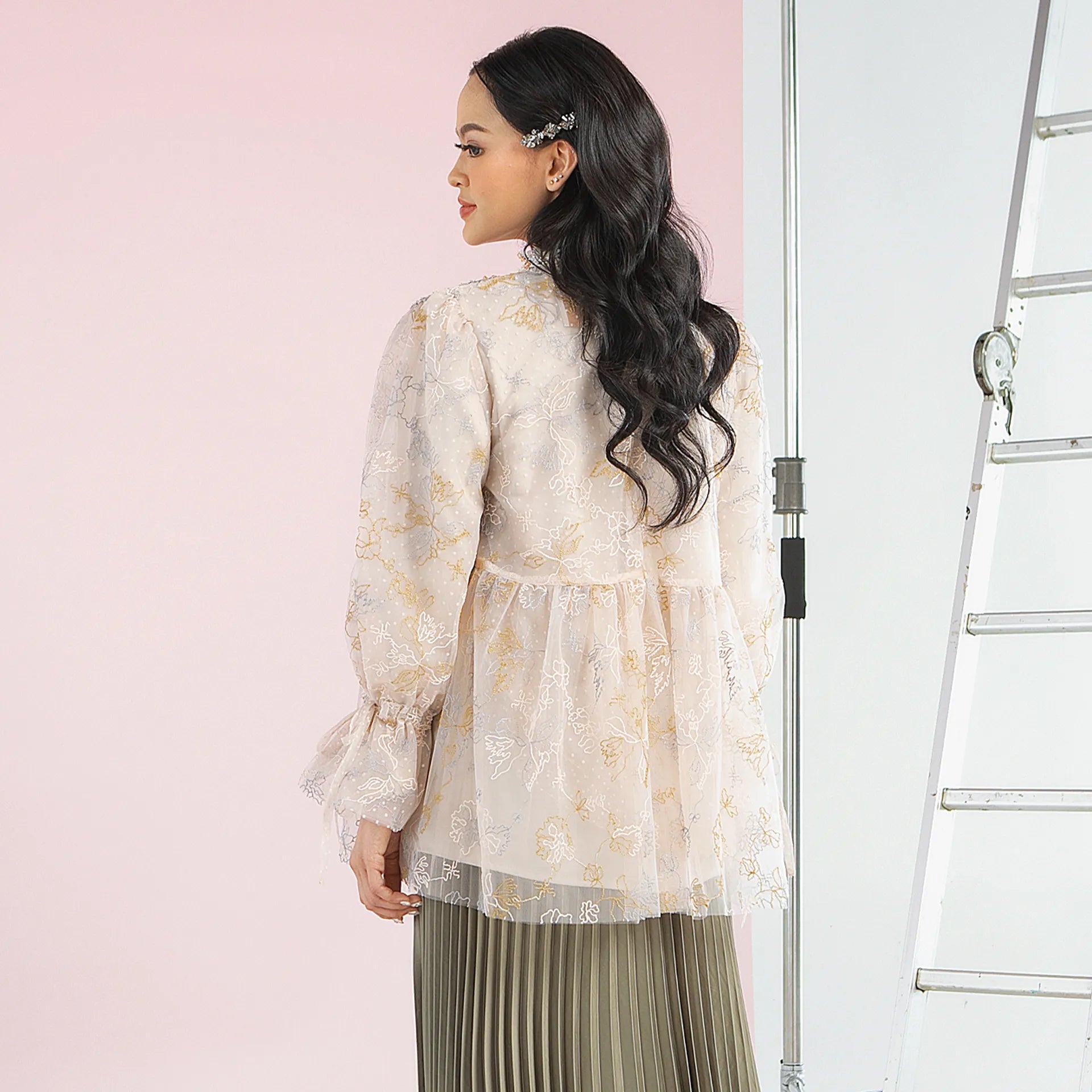 Seraphine Gold Top | HijabChic
