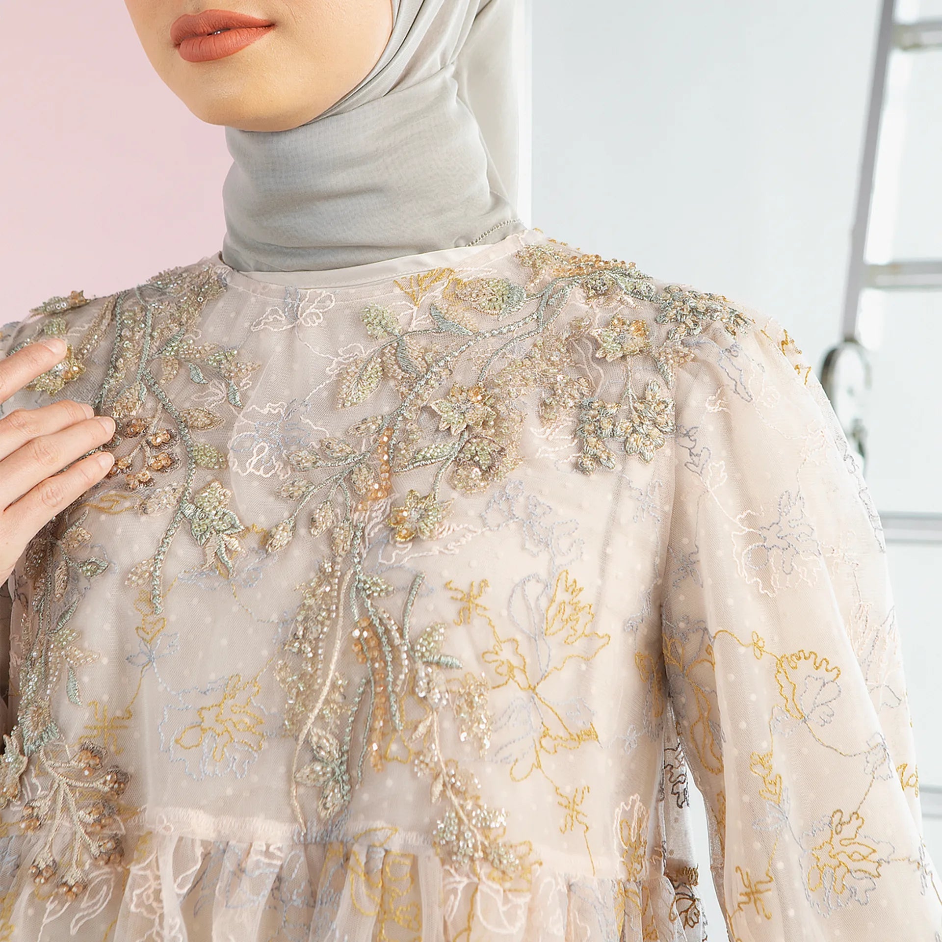 Seraphine Gold Top | HijabChic