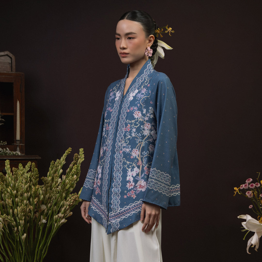 Seruni Misty Blue Kebaya