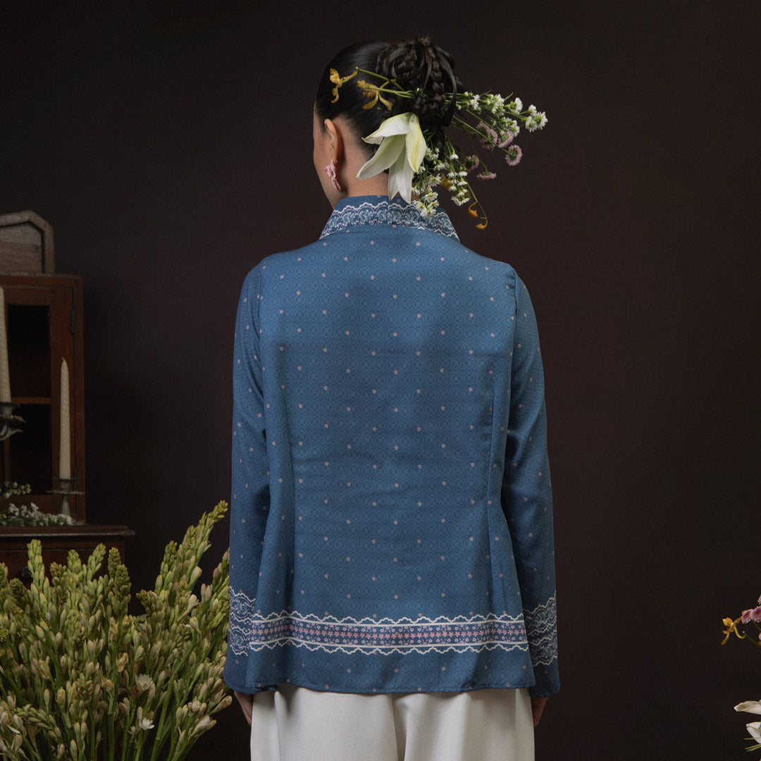 Seruni Misty Blue Kebaya