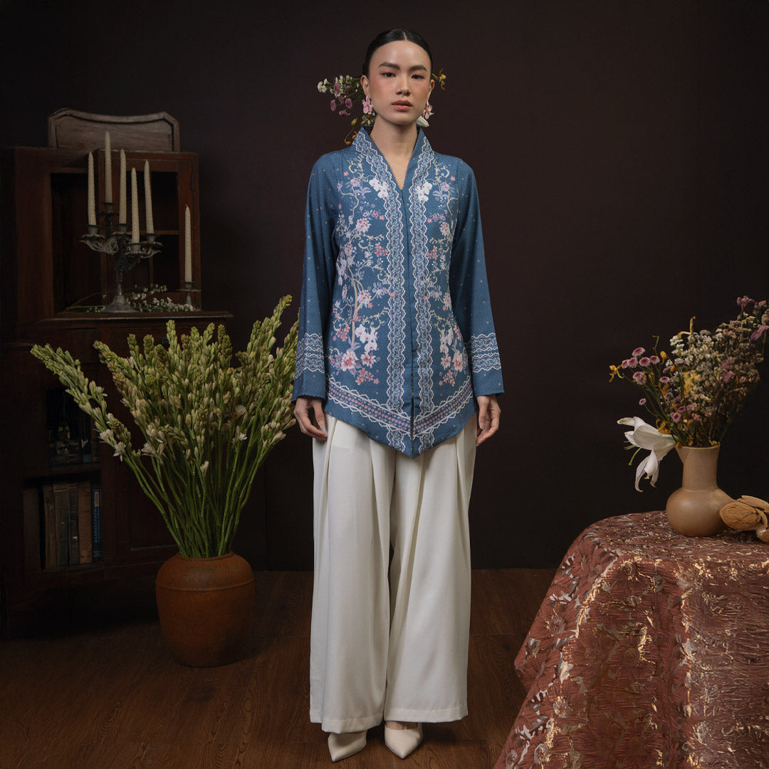 Seruni Misty Blue Kebaya