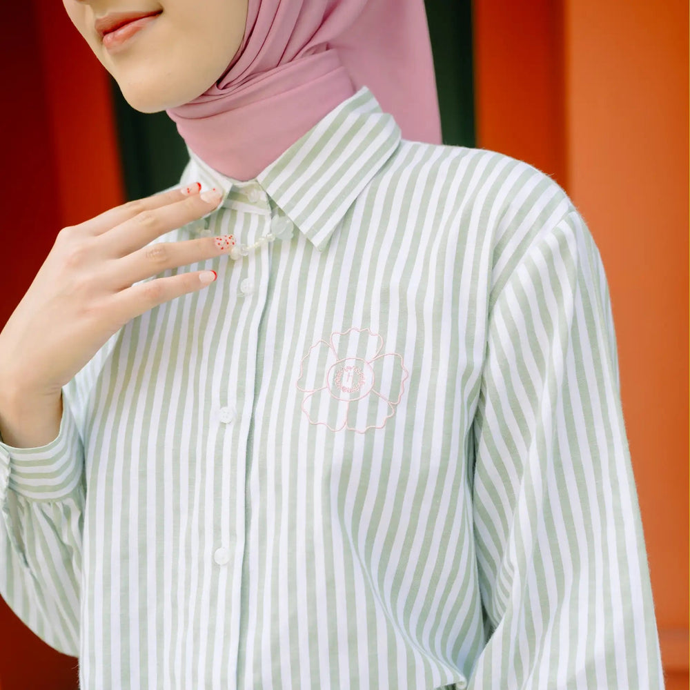 Rania Sage Tops (HijabChic Pink X Rania) | HijabChic