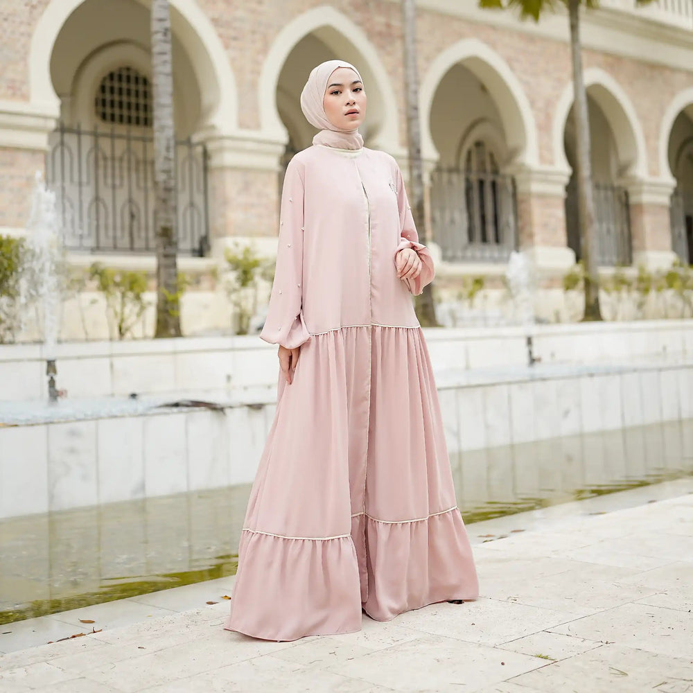 
            
                Load image into Gallery viewer, Salima Dusty Pink Clothing Set | HijabChic
            
        