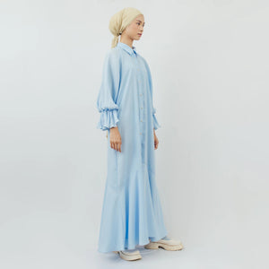 
            
                Load image into Gallery viewer, Sankara Blue Dress | HijabChic
            
        