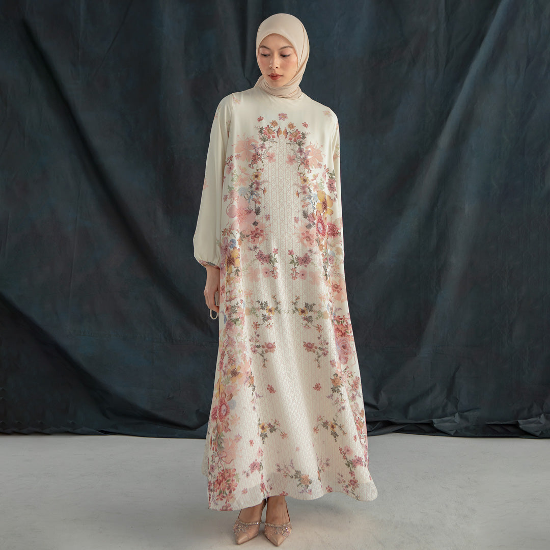 Selene Dress Ivory Blossom