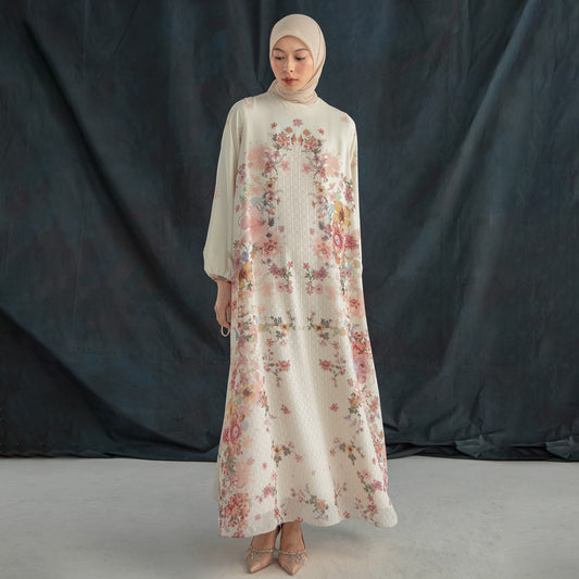 Selene Dress Ivory Blossom