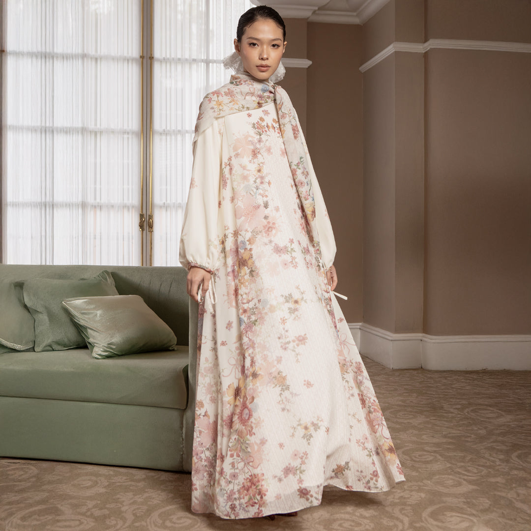 Selene Dress Ivory Blossom