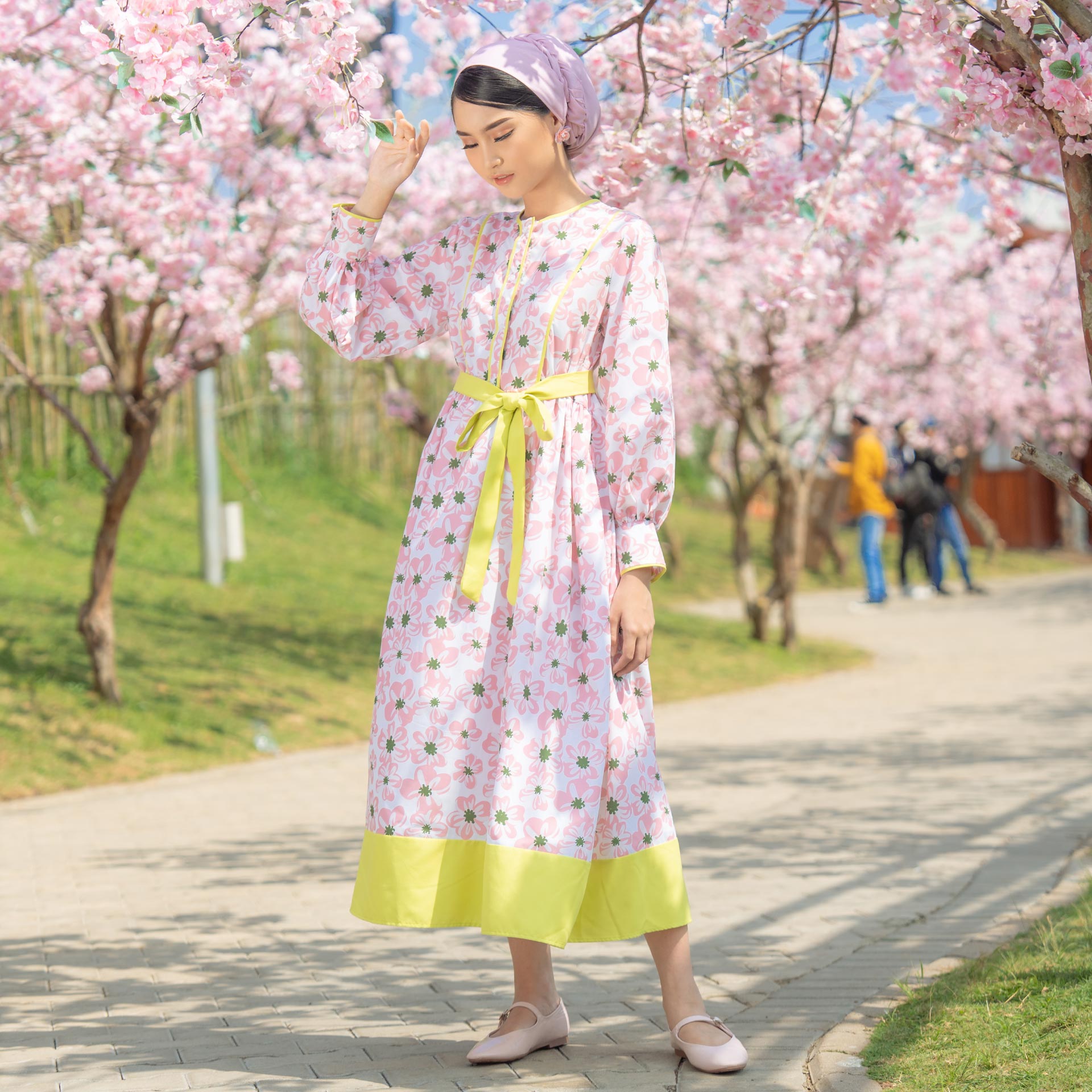 Shima Multicolour Dress | HijabChic