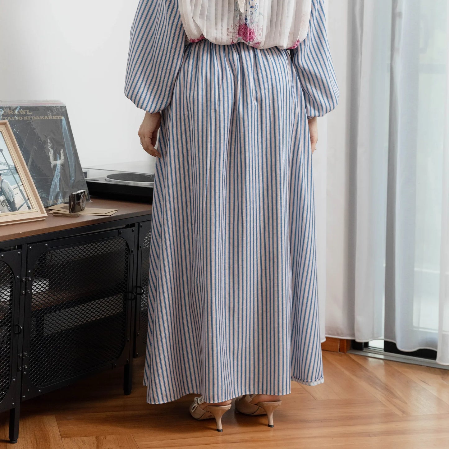 Sorina Navy Pink Skirt (HijabChic x Tiqasya)