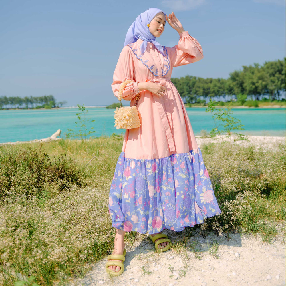Sula Peach Dress | HijabChic