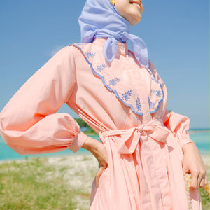 
            
                Load image into Gallery viewer, Sula Peach Dress | HijabChic
            
        