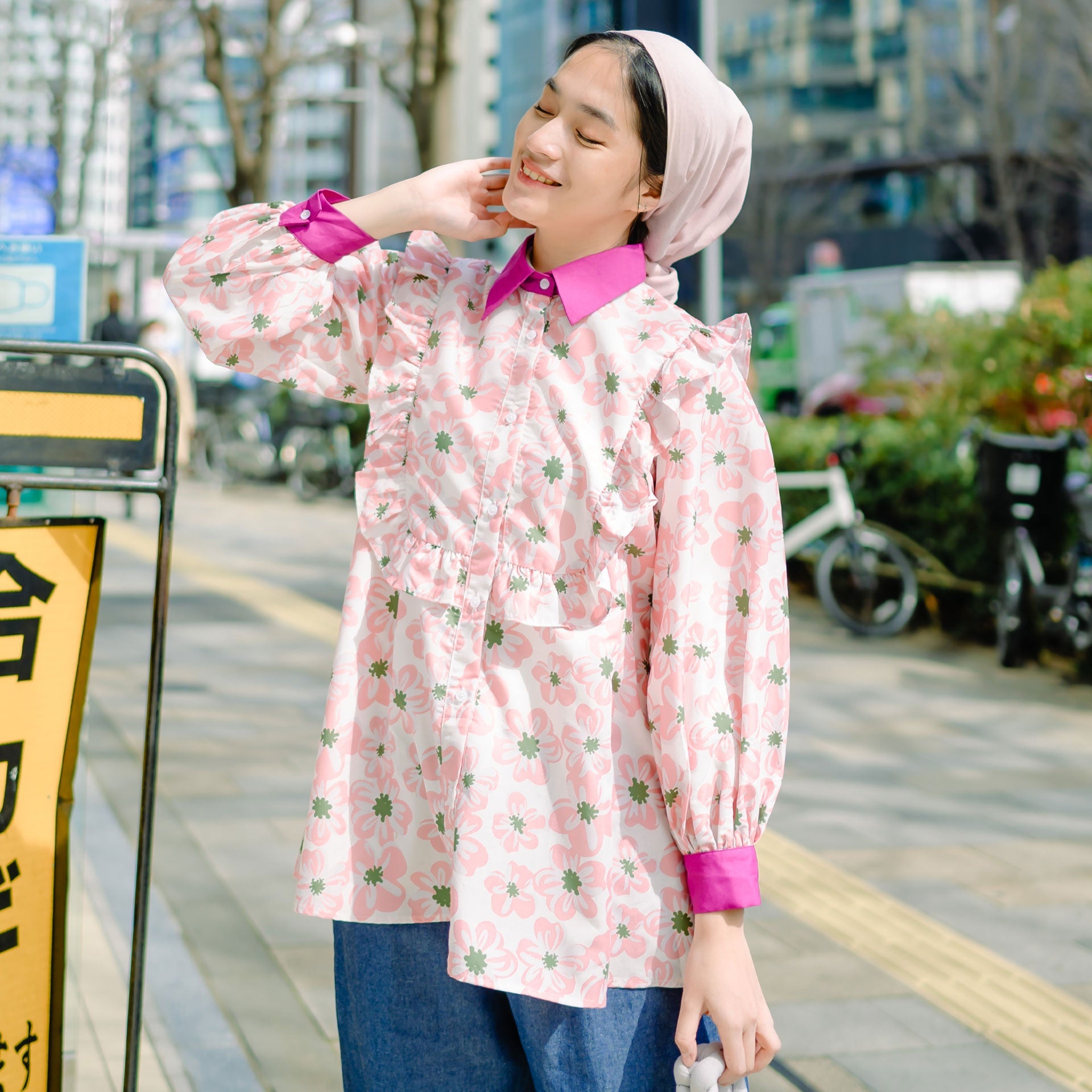 Tahara Multicolour Tops | HijabChic