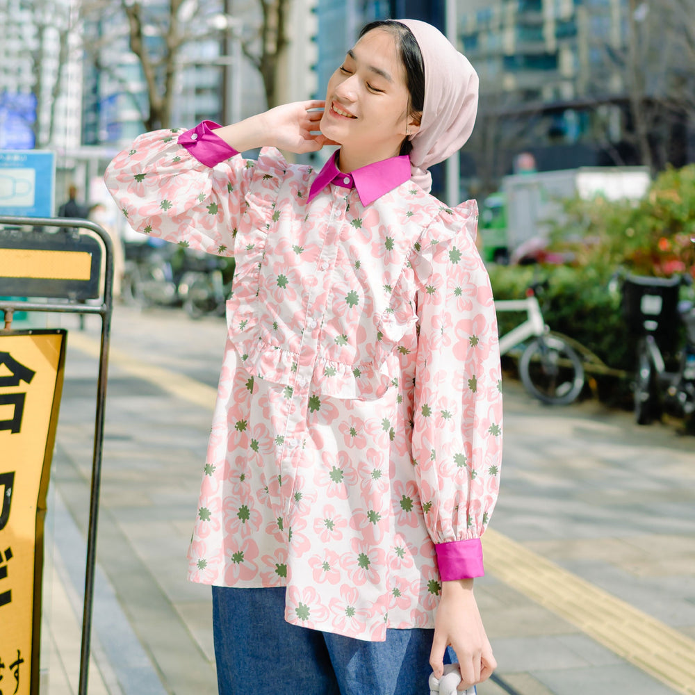 Tahara Multicolour Tops | HijabChic
