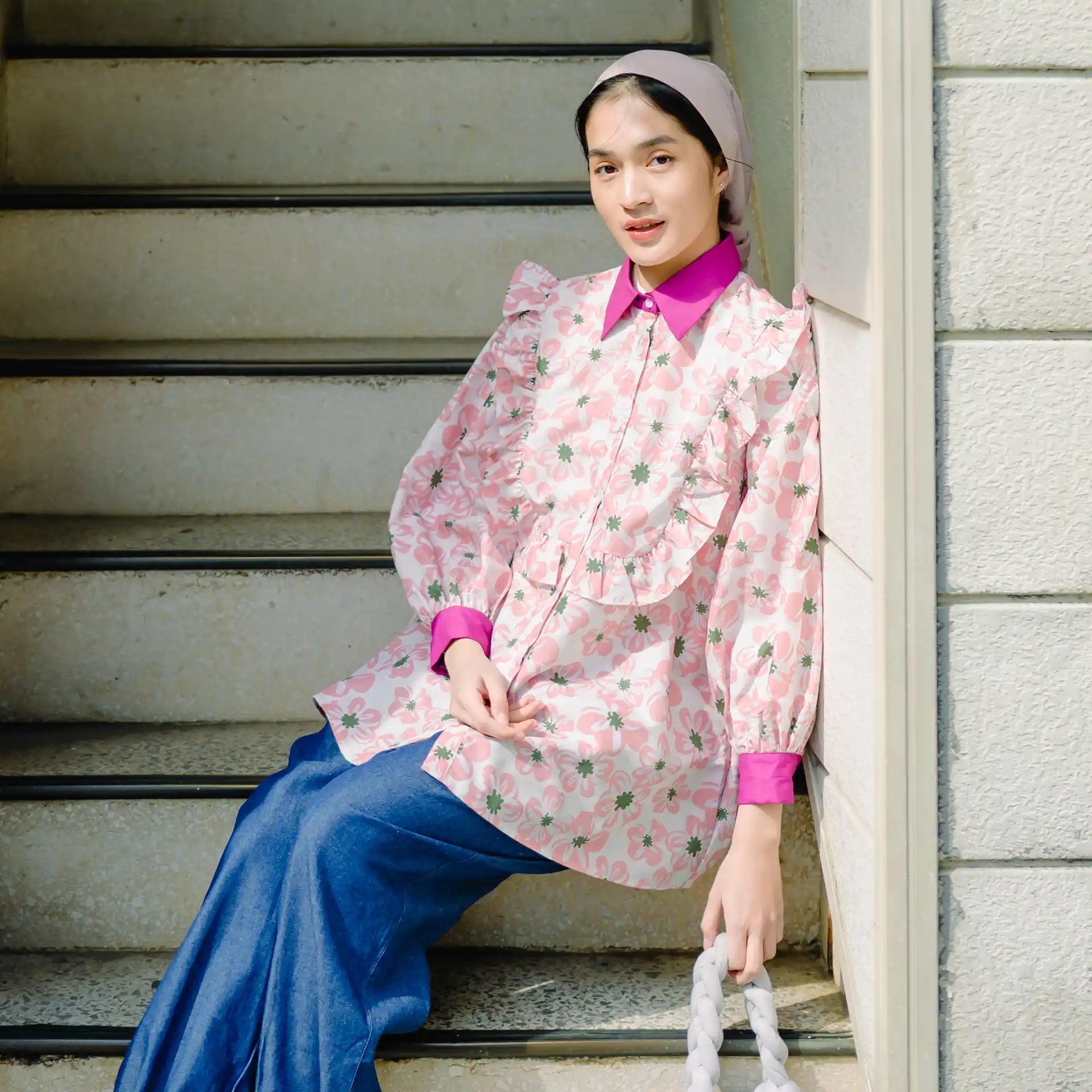 Tahara Multicolour Tops | HijabChic
